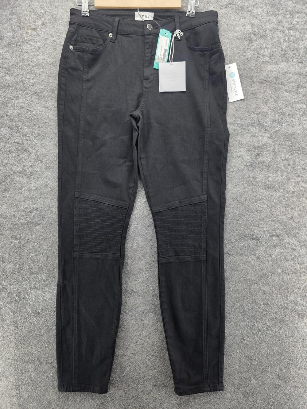 Pistola Logan Moto Skinny Pants Womens 8 Black Stretch Stitch Fix Exclusive 29